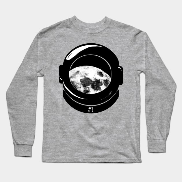Spaceboy - Alone on the Moon Long Sleeve T-Shirt by Jonnydem